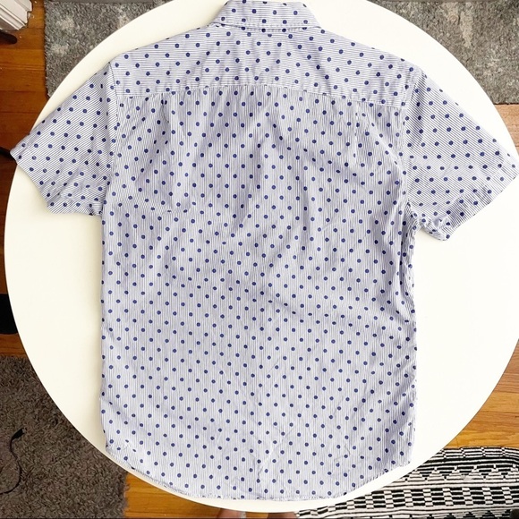 Bonobos Standard Fit Polka Dot Cotton Button Shirt Blue Men’s Size Small - Picture 6 of 7